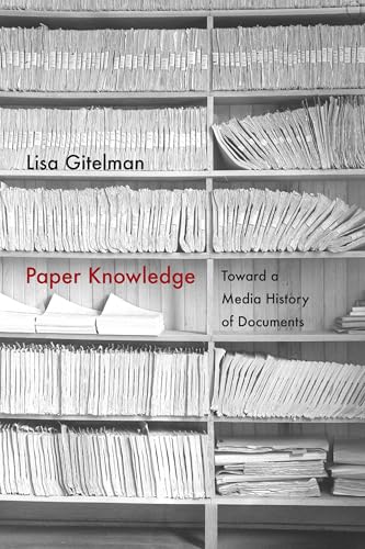 Book cover with stacks of files and red title "Paper Knowledge".