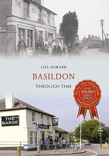 Book cover: "Basildon Through Time" featuring old and new pub photos.