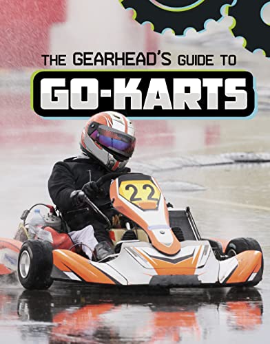 Book cover featuring a racer in an orange go-kart on a wet track.