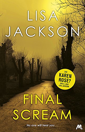 Book cover: a foggy road lined with bare trees, titled "Final Scream".