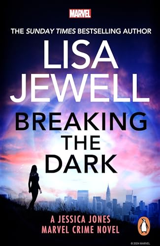 Book cover showing a silhouette of a woman overlooking a city at sunset.