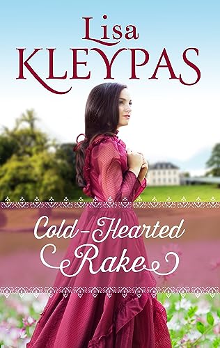 Book cover: woman in red dress, historical romance, “Cold-Hearted Rake.”