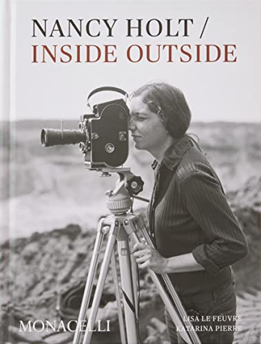Book cover featuring artist Nancy Holt with a vintage film camera.