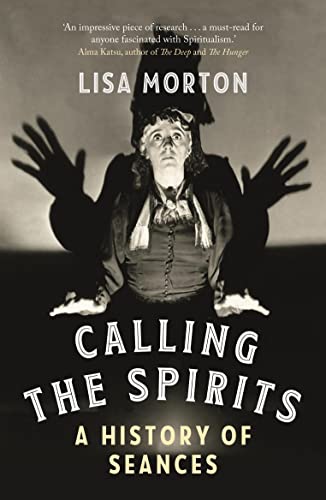 Book cover: woman in Victorian attire with outstretched shadowy hands.