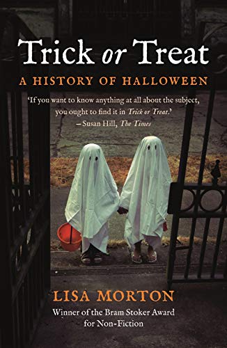 Book cover: "Trick or Treat" with two children dressed as ghosts.