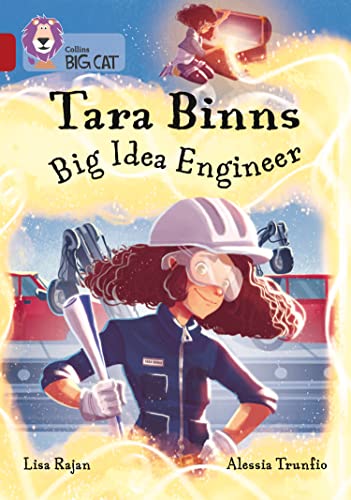 Book cover featuring a young engineer with curly hair and safety goggles.