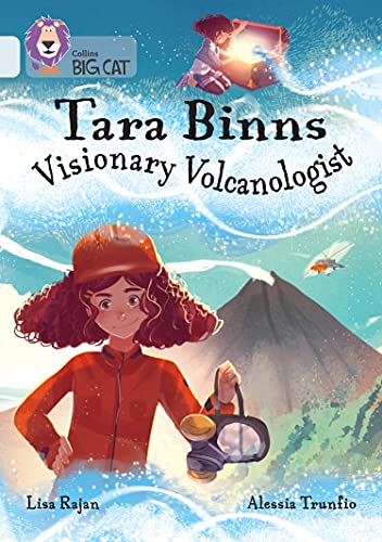 Book cover featuring a young girl with a volcano in the background.