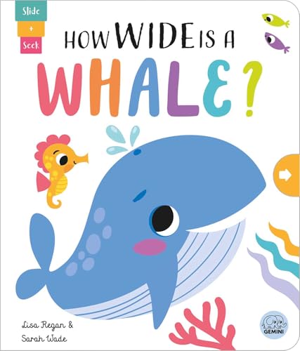Children’s book cover featuring a blue whale, seahorse, and coral.