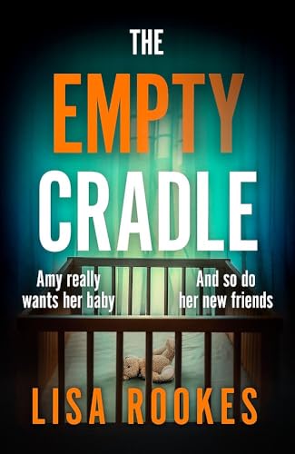 Book cover: "The Empty Cradle" with an image of a baby's crib.