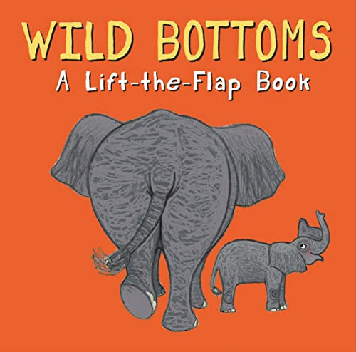 Book cover with illustrated elephant rear and a baby elephant.