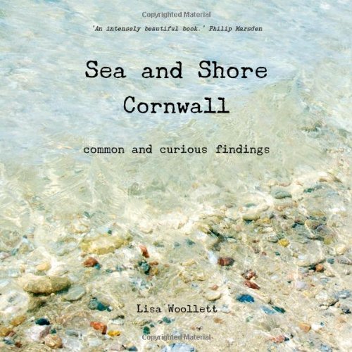 Book cover: "Sea and Shore Cornwall" with sandy beach background.