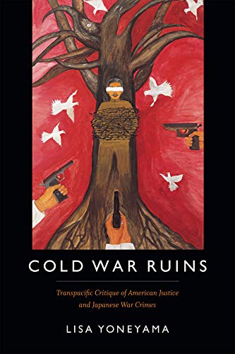 Book cover: tree with bound figure, doves, guns, and red background.