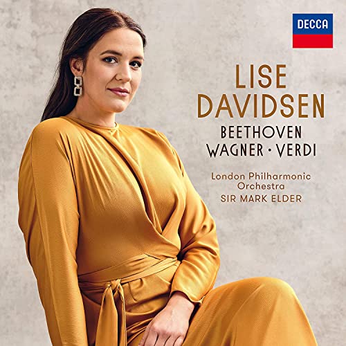 CD cover featuring portrait of opera singer Lise Davidsen.