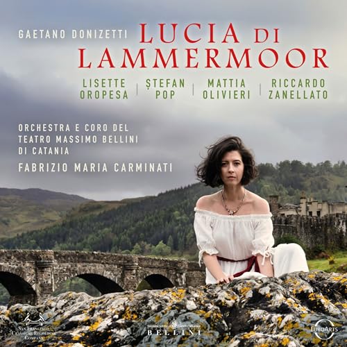 CD cover for Donizetti’s *Lucia di Lammermoor* featuring Lisette Oropesa.