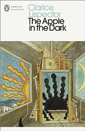 Book cover: “The Apple in the Dark” by Clarice Lispector, abstract art.