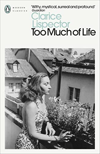 Penguin Modern Classics book cover: "Too Much of Life" with a woman’s portrait.