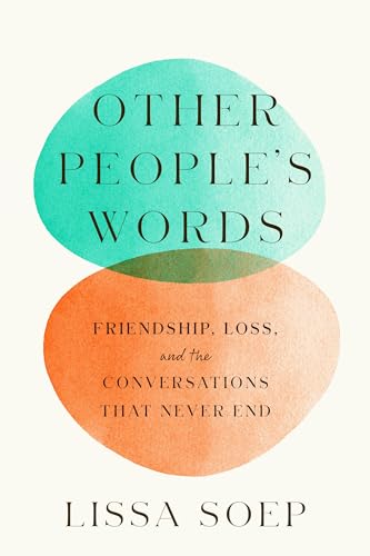 Book cover with overlapping teal and coral shapes, title “Other People’s Words.”