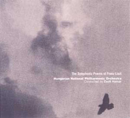 CD cover for Liszt’s symphonic poems, featuring a blurred portrait and bird.