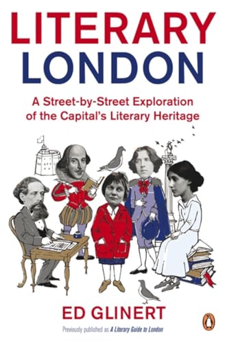 Book cover featuring illustrated literary figures and London landmarks.