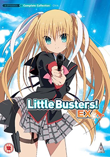 Anime girl with long blonde pigtails holding a handgun on a DVD cover.
