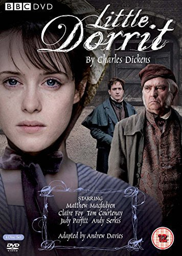 DVD cover for “Little Dorrit” featuring actors and period clothing.