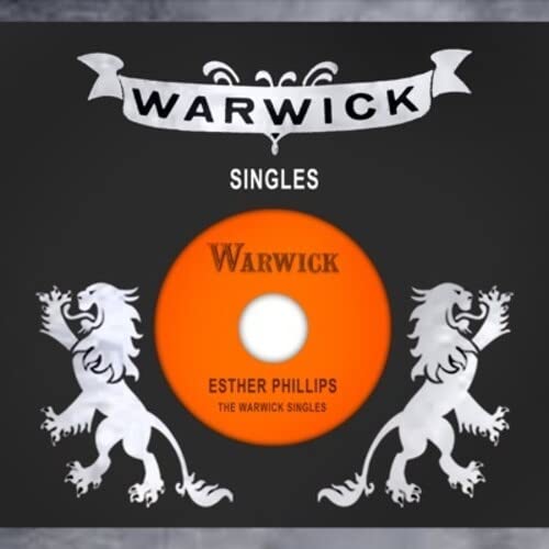 Warwick Singles vinyl record cover with orange center label and lions.