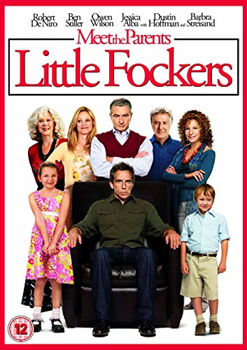 Little Fockers" DVD cover featuring a family portrait and red title text.