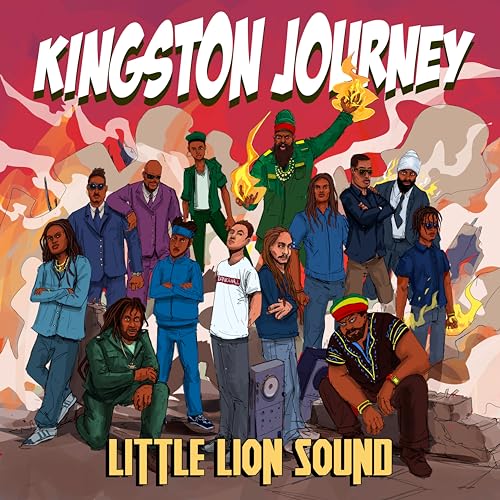 CD cover for "Kingston Journey" by Little Lion Sound, featuring illustrated people.