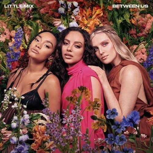 Little Mix album cover featuring three women surrounded by flowers.