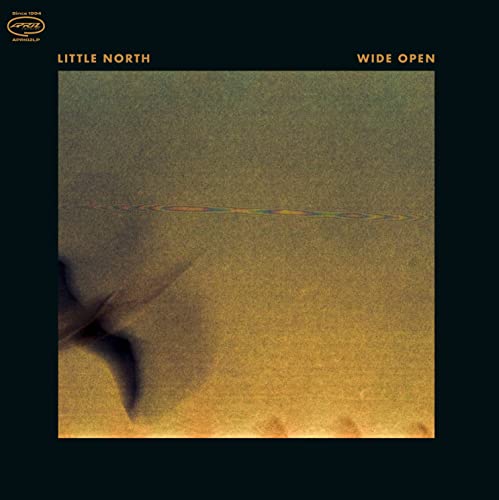 Vinyl album cover for Little North’s “Wide Open” with abstract imagery.