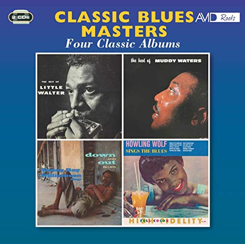 Collection of blues music CDs featuring Little Walter and Muddy Waters classic albums together.