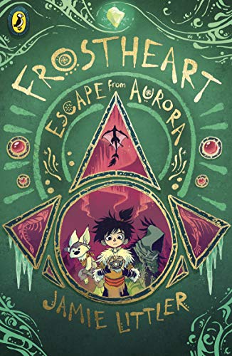 Book cover featuring a young boy, a small creature, and a hooded figure.