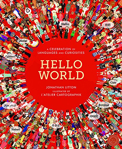 Book cover with a red center and a diverse circle of illustrated people.