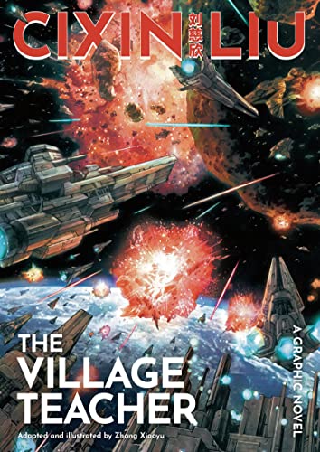 Sci-fi graphic novel cover with spaceships in a cosmic battle scene.