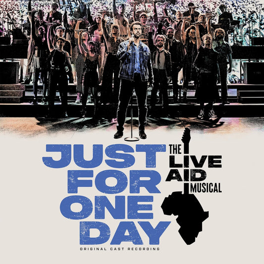 “Just For One Day” Live Aid musical cast album cover art.