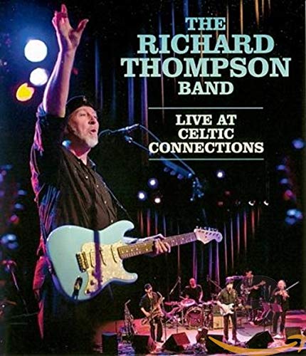 Richard Thompson Band performing live on stage with guitars and drums.
