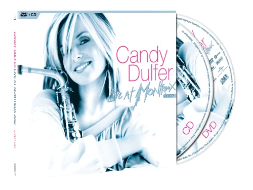 Candy Dulfer saxophone DVD case with two discs, white background.