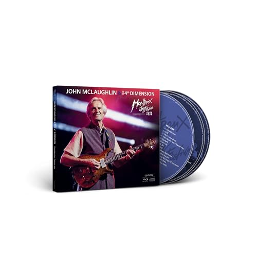 Blu-ray case featuring guitarist John McLaughlin performing live at Montreux.