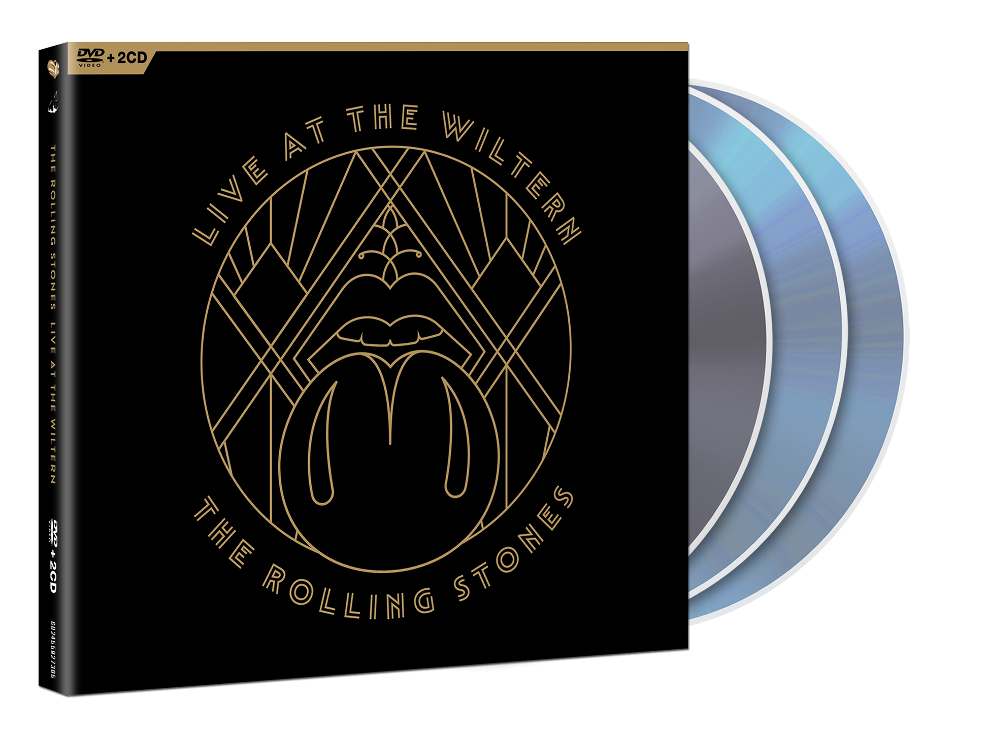 DVD case for The Rolling Stones’ “Live At The Wiltern” with two discs.