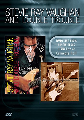 DVD cover for Stevie Ray Vaughan and Double Trouble’s “Live From Austin Texas.”