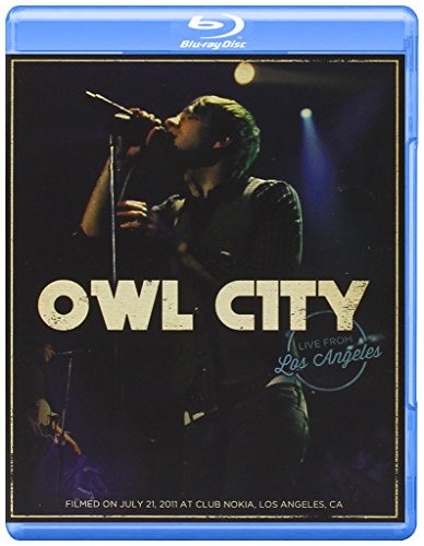 Owl City “Live From Los Angeles” Blu-ray disc cover with a performer onstage.