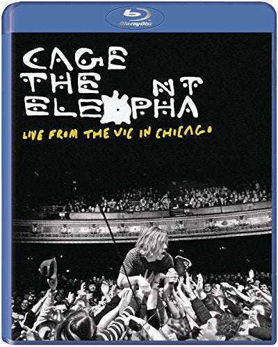 Cage The Elephant concert Blu-ray cover with a performer and crowd.