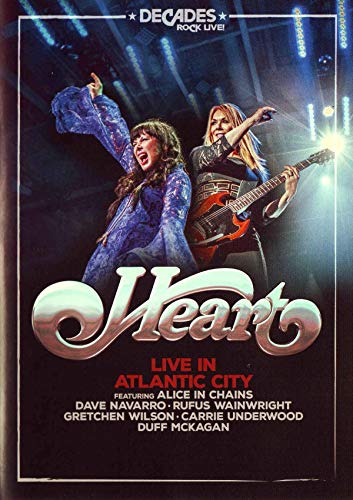 DVD cover featuring Heart performing live with stage lights.