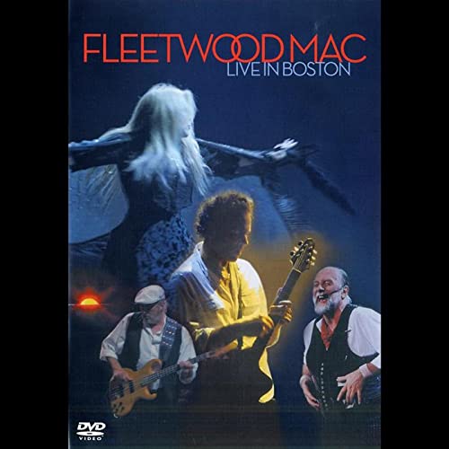 Fleetwood Mac "Live in Boston" DVD cover with band members performing.