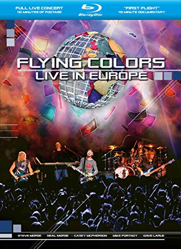 Flying Colors "Live In Europe" Blu-ray cover with band performing onstage.