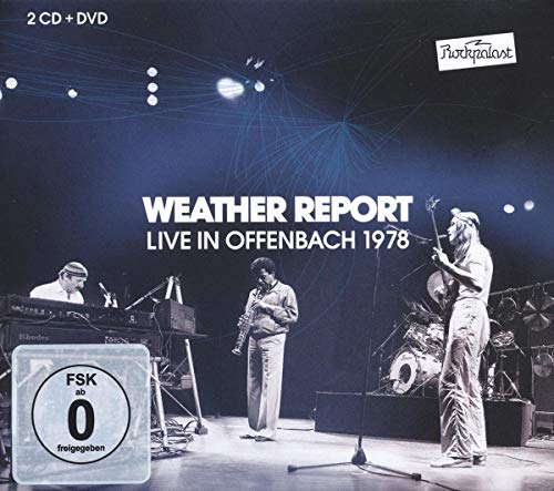 Weather Report live concert DVD cover, 1978, stage with musicians.