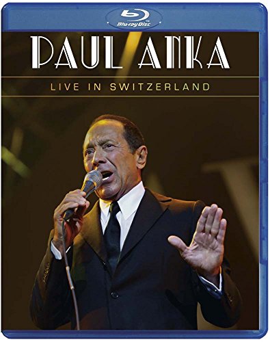 Paul Anka "Live In Switzerland" Blu-ray case with performer portrait.