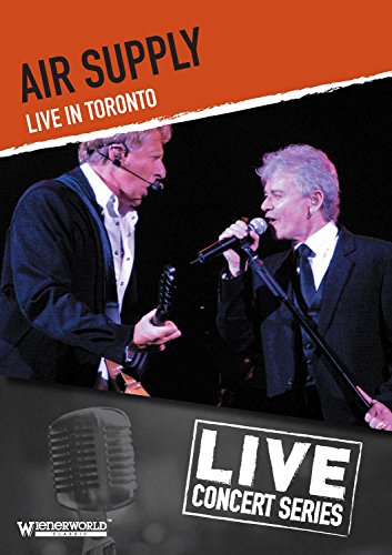 Air Supply performing live on stage, DVD cover art.