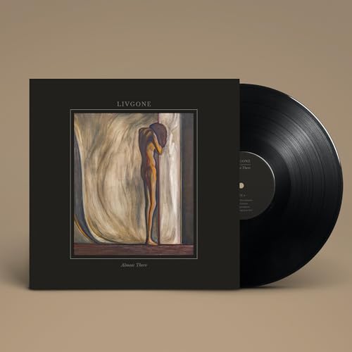 Livgone "Almost There" vinyl record with painting of a bowed figure.
