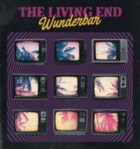 CD cover for The Living End’s “Wunderbar” featuring vintage televisions.
